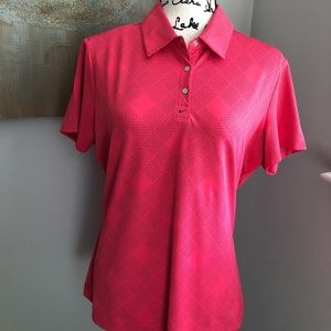 Pink nike golf polo-dri fit